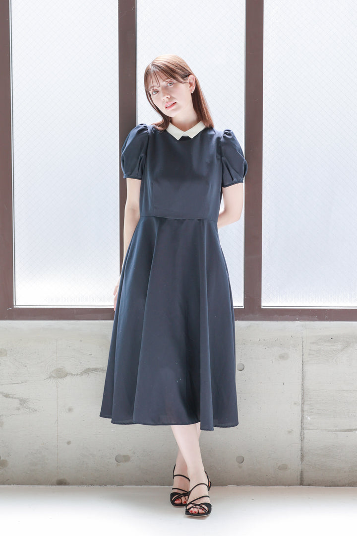 Navy Flare Dress