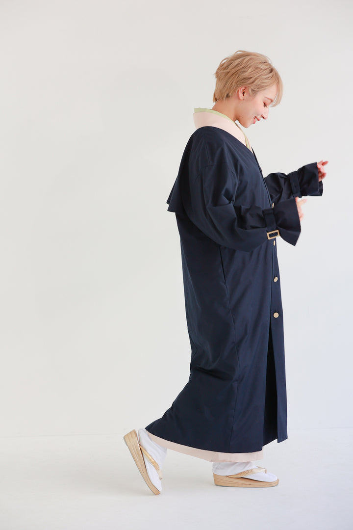Kimono-Compatible Raincoat