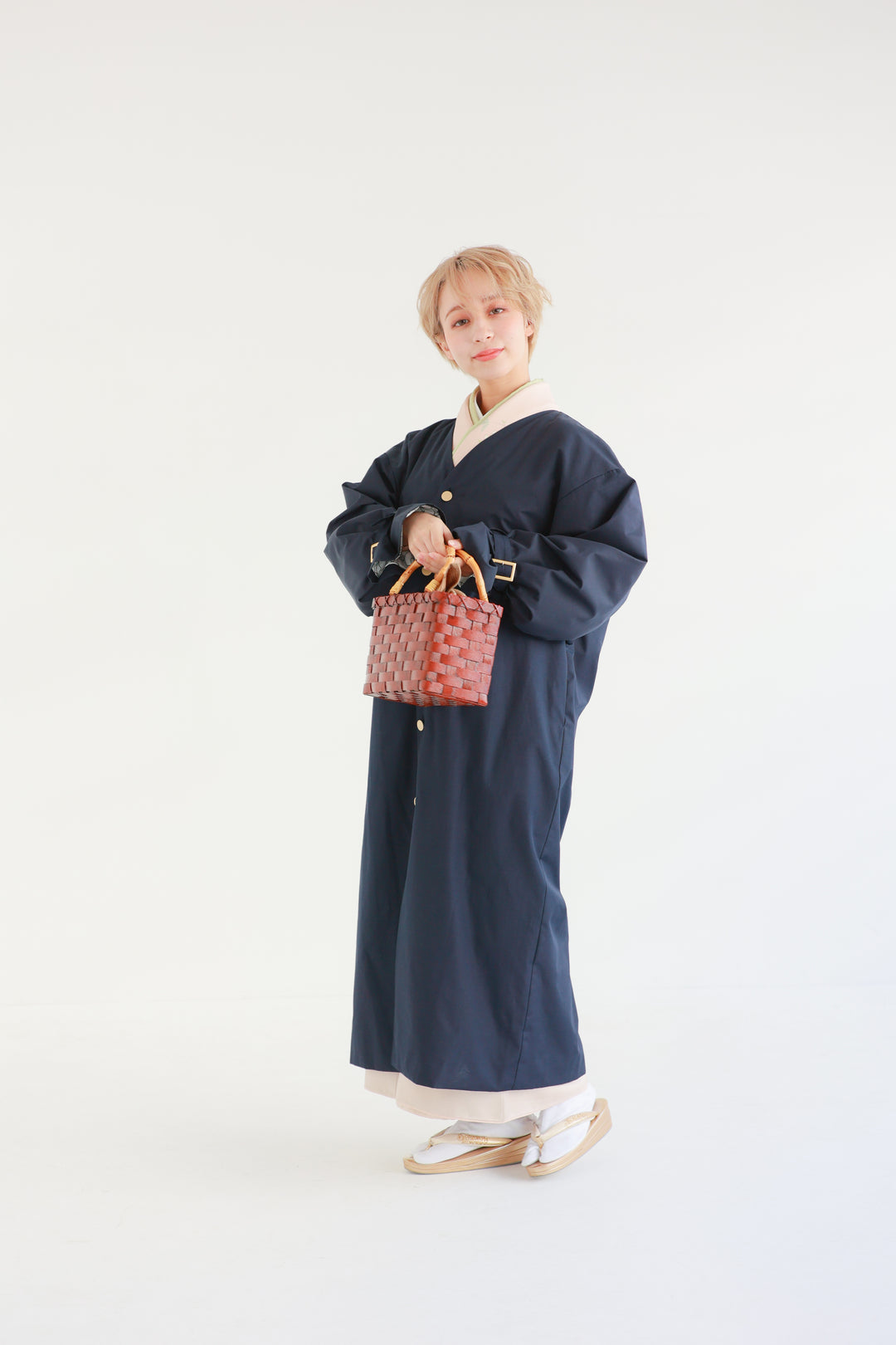 Kimono-Compatible Raincoat