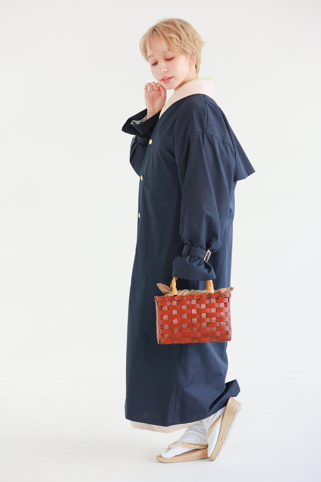 Kimono-Compatible Raincoat