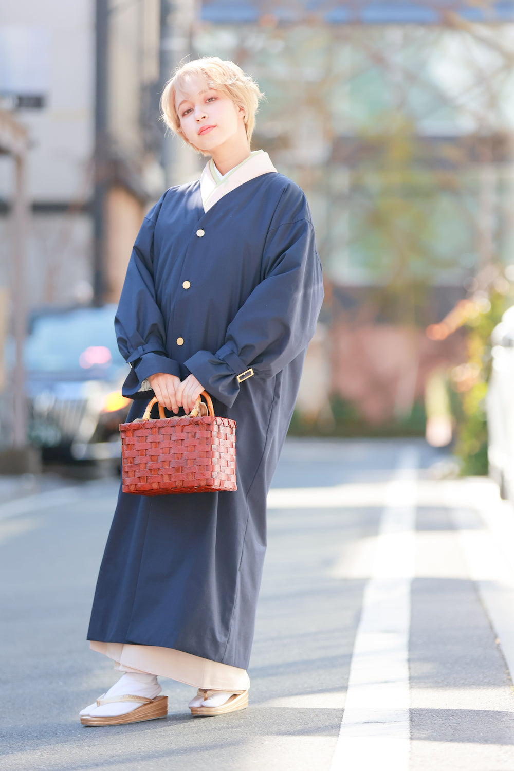 Kimono-Compatible Raincoat