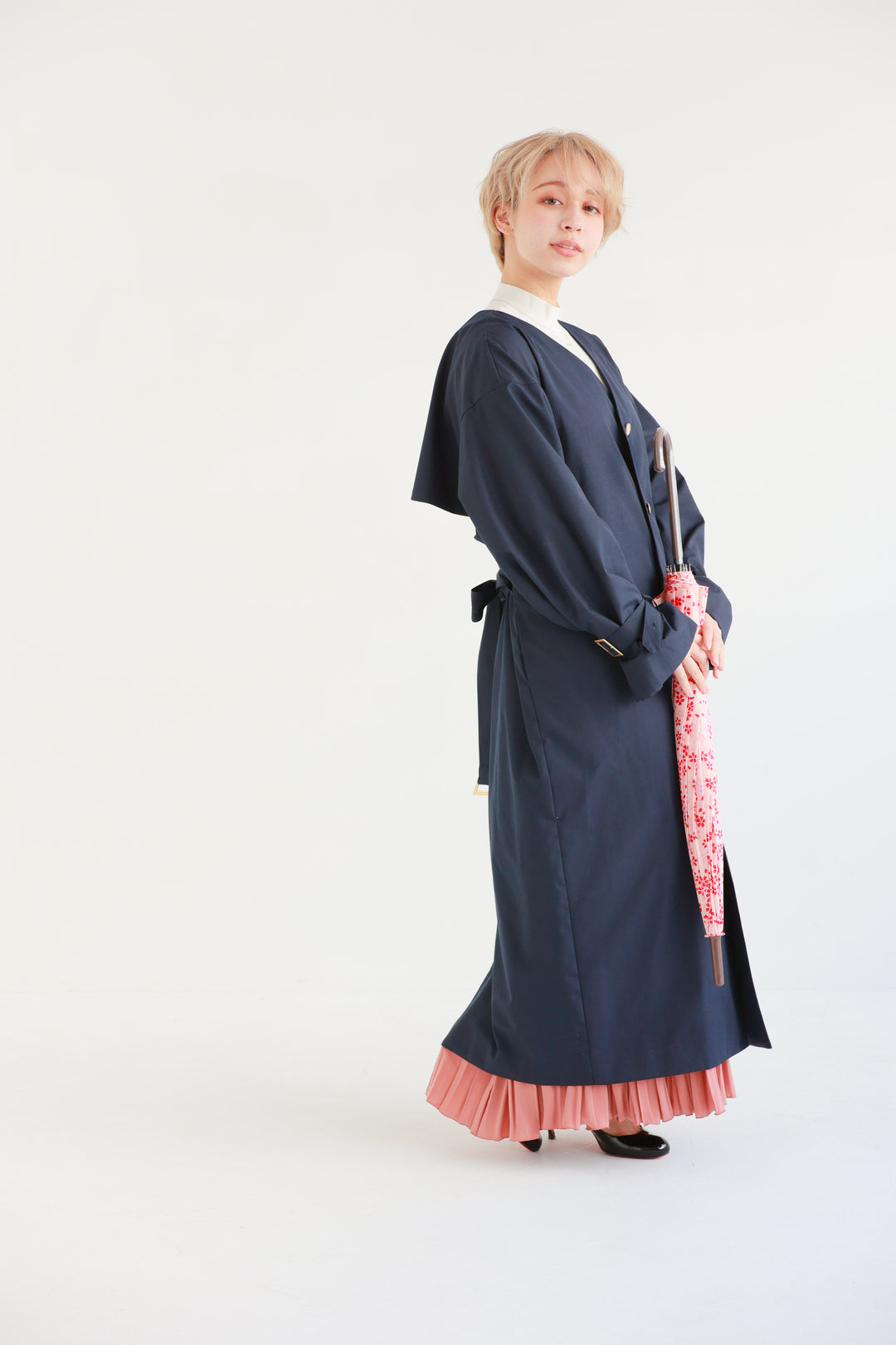Kimono-Compatible Raincoat