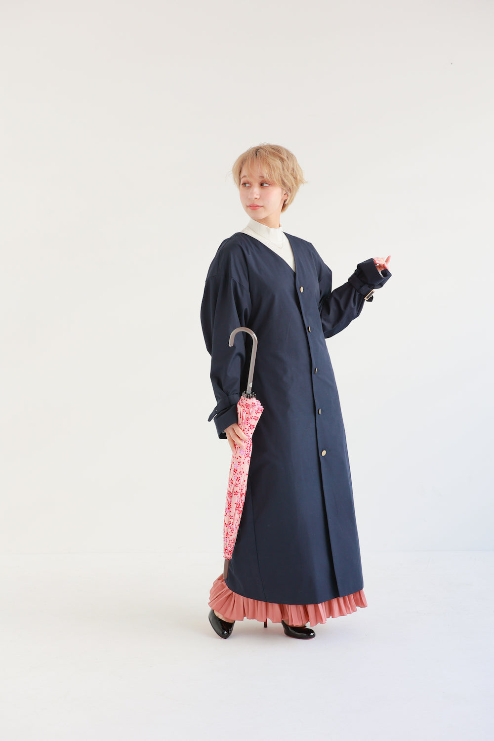 Kimono-Compatible Raincoat