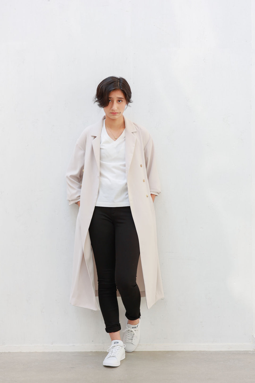 Satin Trench Dress Coat